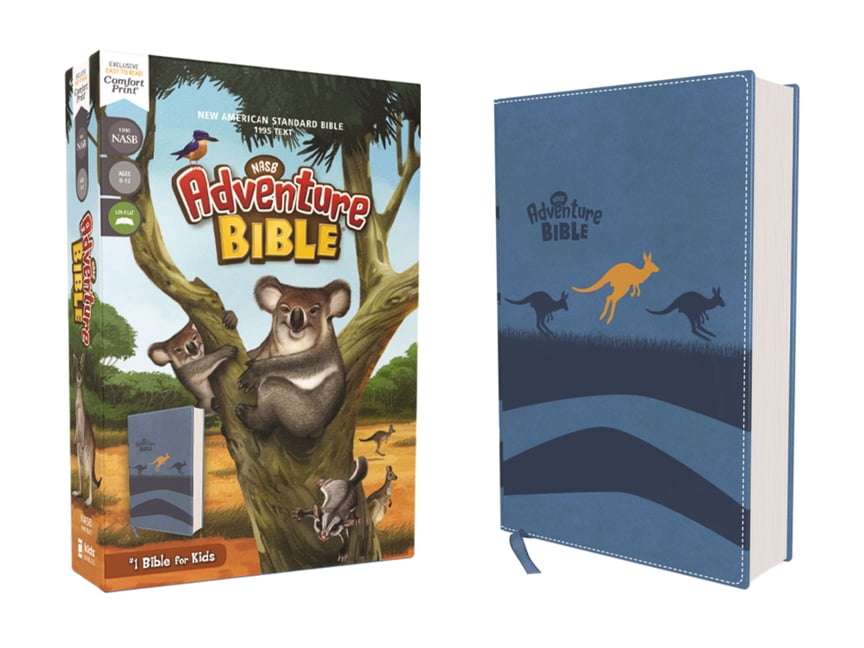Adventure Bible Nasb, Adventure Bible, Leathersoft, Blue, Full Color Interior, Red Letter Edition, 1995 Text, Comfort Print, (Hardcover)