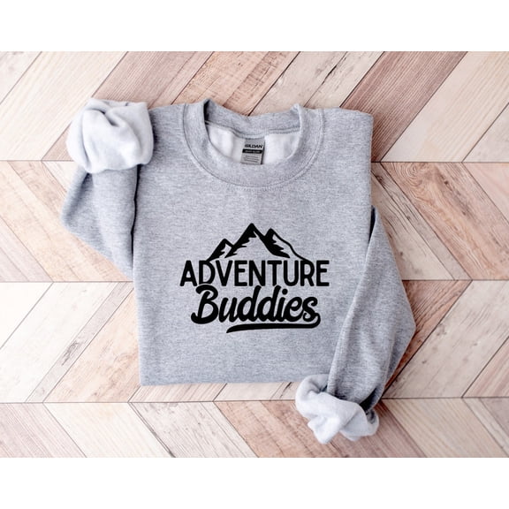 Adventure Buddies Sweatshirt, Adventure Shirts, Couples Sweater, Honeymoon Shirts, Vacation Shirt, Road Trip Shirt, Camp Shirts, F1267 Sweatshirt All Size S-5XL