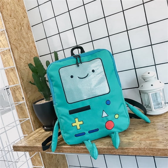 Adventure Cartoon Time Backpack, 15.3 Inches BeeMore Cartoon Robot Travel Laptop Cute Backpack Water Resistant College Computer Bag for Men&Women