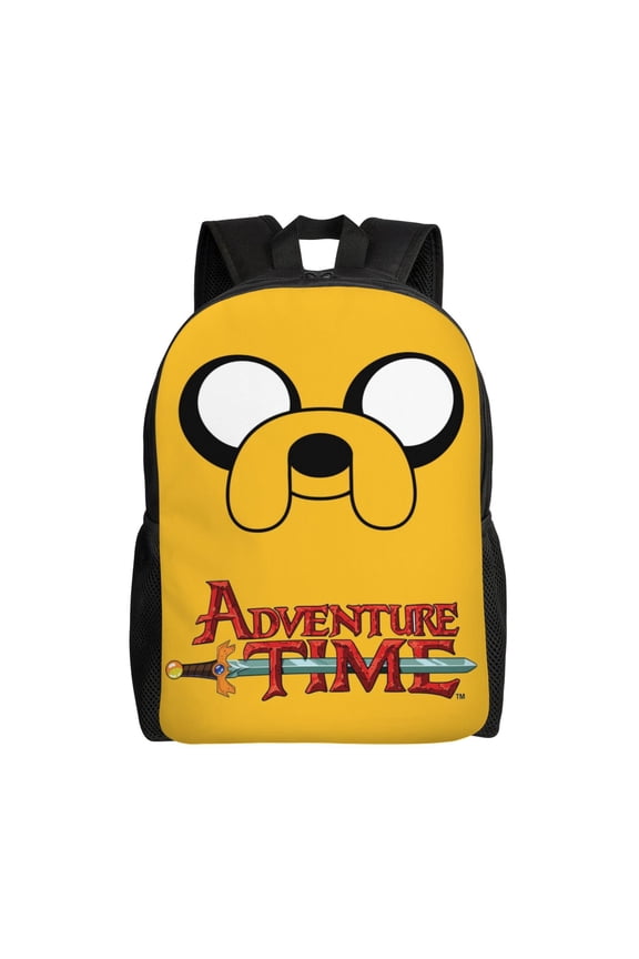 Adventure Cartoon Time Backpack,3d Print Laptop Backpack Lightweight Casual Daypack Bookbag Multi-Function Travel Backpack