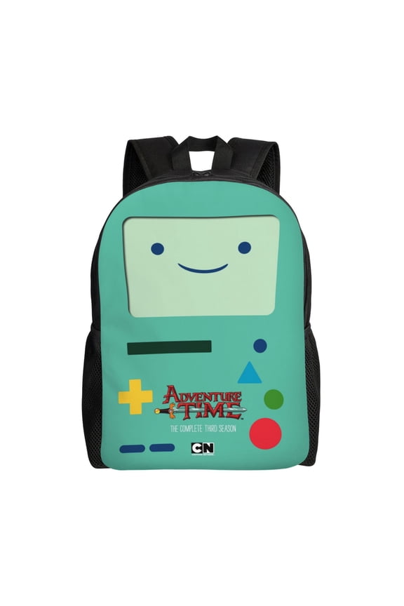 Adventure Cartoon Time Backpack,3d Print Laptop Backpack Lightweight Casual Daypack Bookbag Multi-Function Travel Backpack