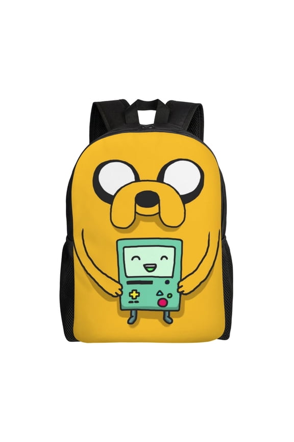 Adventure Cartoon Time Backpack,3d Print Laptop Backpack Lightweight Casual Daypack Bookbag Multi-Function Travel Backpack