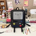 thumbnail image 1 of Adventure Cartoon Time Backpack Cute Travel Backpack with Embroidered Front and Dual Zippers with embroidered front, BeeMore Cartoon Robot Travel Laptop, Reinforced Adjustable Straps, 1 of 7