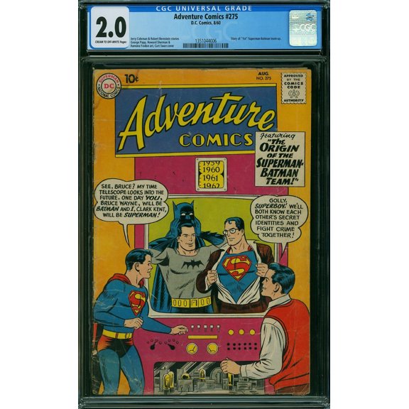 Adventure Comics #275 - CGC 2 Comic Book