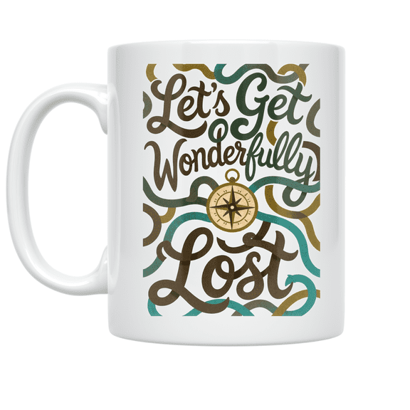 Adventure Compass Design - Explorer Enthusiast - 11 oz Ceramic Coffee Mug