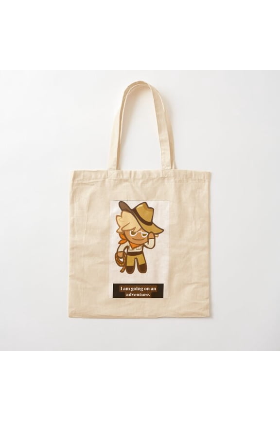 Adventure Cookie Canvas Tote Bags, Reusable Shopping Bag