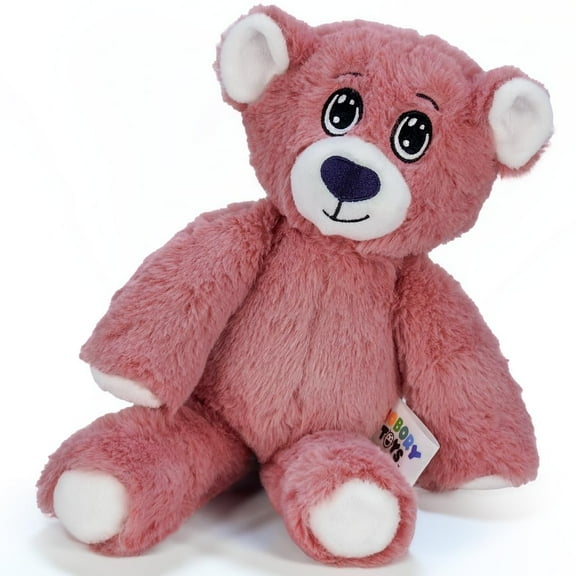 The Adventure Crew Bo the Bear Plush Comfort / Activity Toy for Newborn and Up | Ultra-Soft, 11.5" Compact Size with Weighted Limbs | Interactive Companion for Early Learning