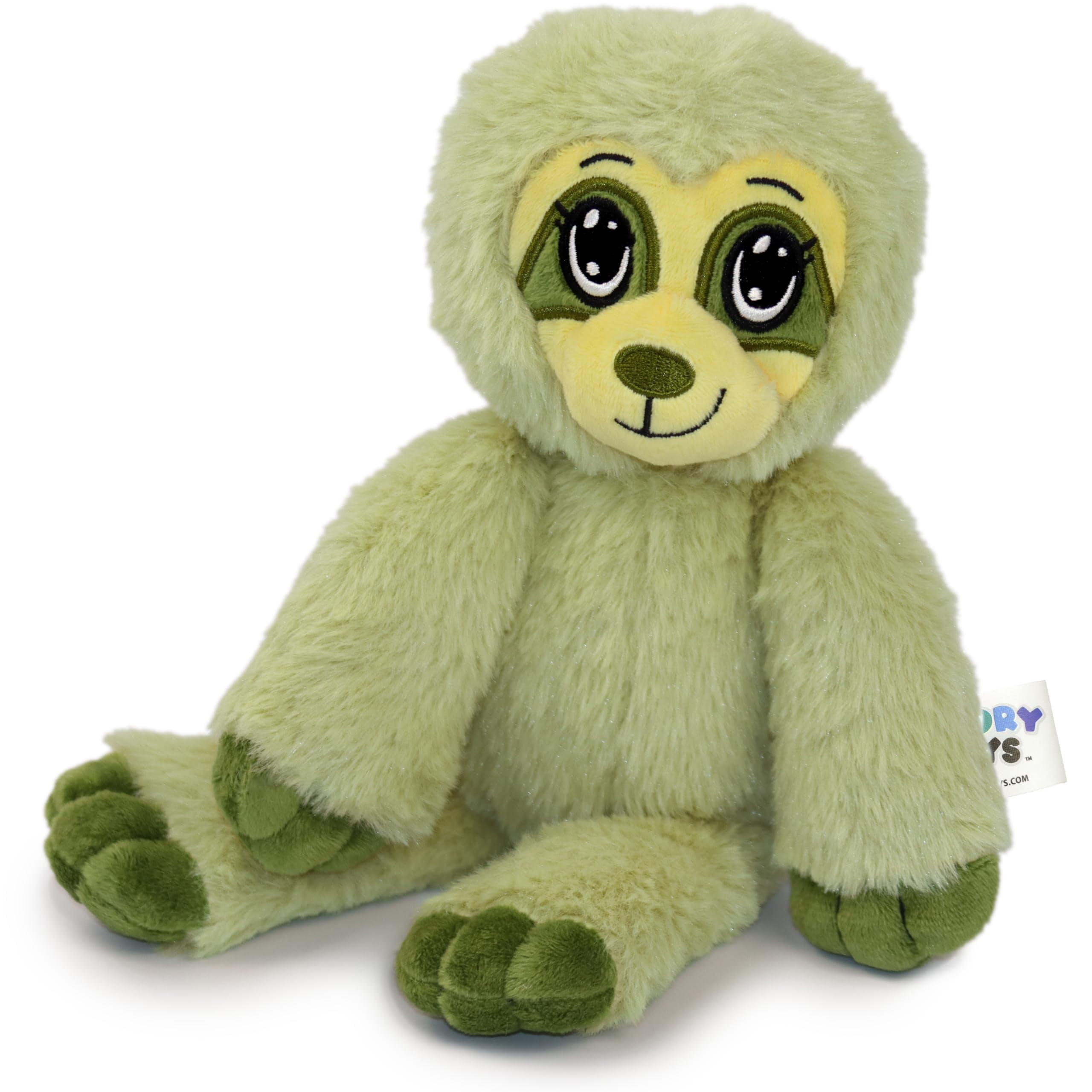 The Adventure Crew Sami the Sloth Plush Comfort / Activity Toy for Newborn and Up | Ultra-Soft, 11.5" Compact Size with Weighted Limbs | Interactive Companion for Early Learning