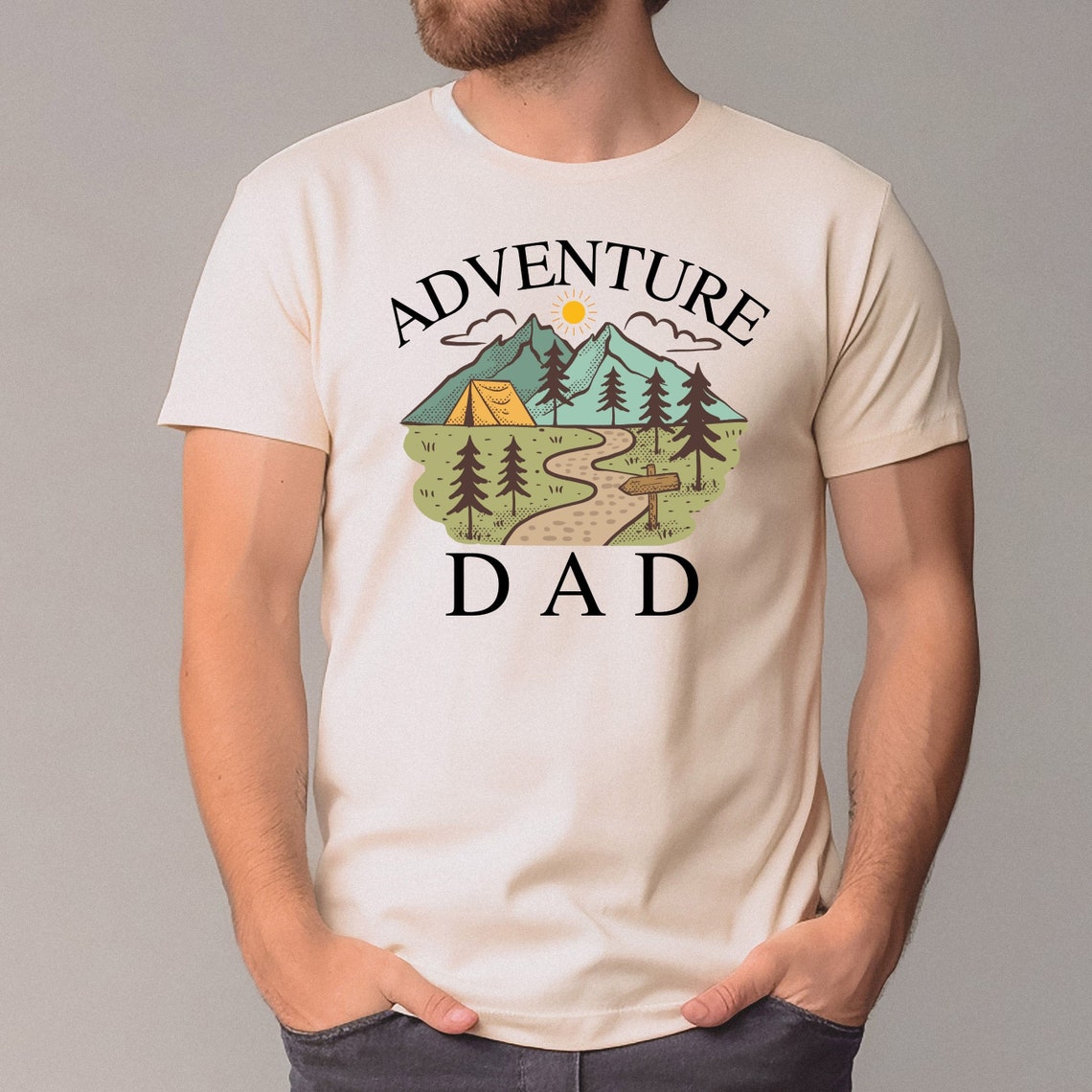 Adventure Dad shirt, Father's day gift, Dad tee, scenic mountain Dad