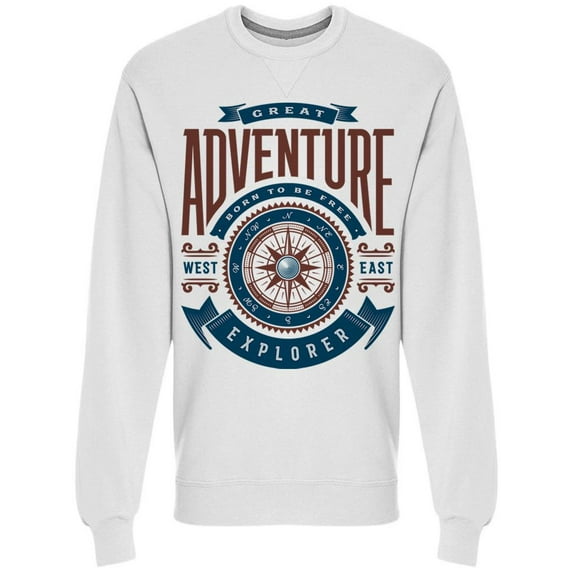 Adventure Explorer Sweatshirt Men -Image by Shutterstock, Male Small