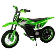 Adventure Force 12V Electric Dirt Bike, Kids Battery Powered Ride on, Ages 5 Years and up, Green