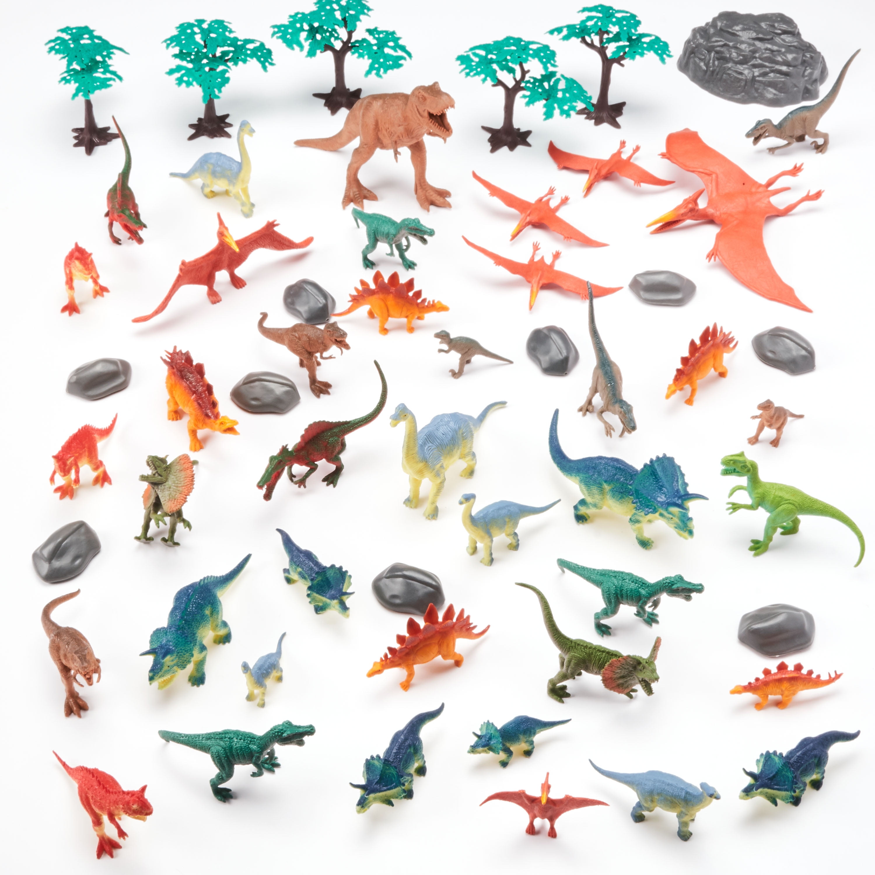 Adventure Force 55-Piece Jumbo Bucket Play Set, Dinosaurs