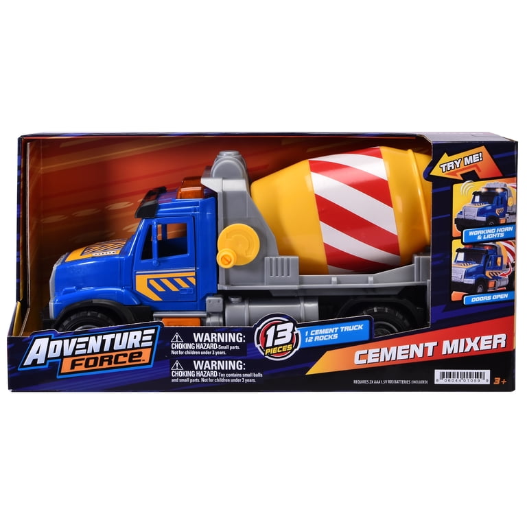 Adventure Force Cement Mixer Truck Play Vehicle, Manual Crank