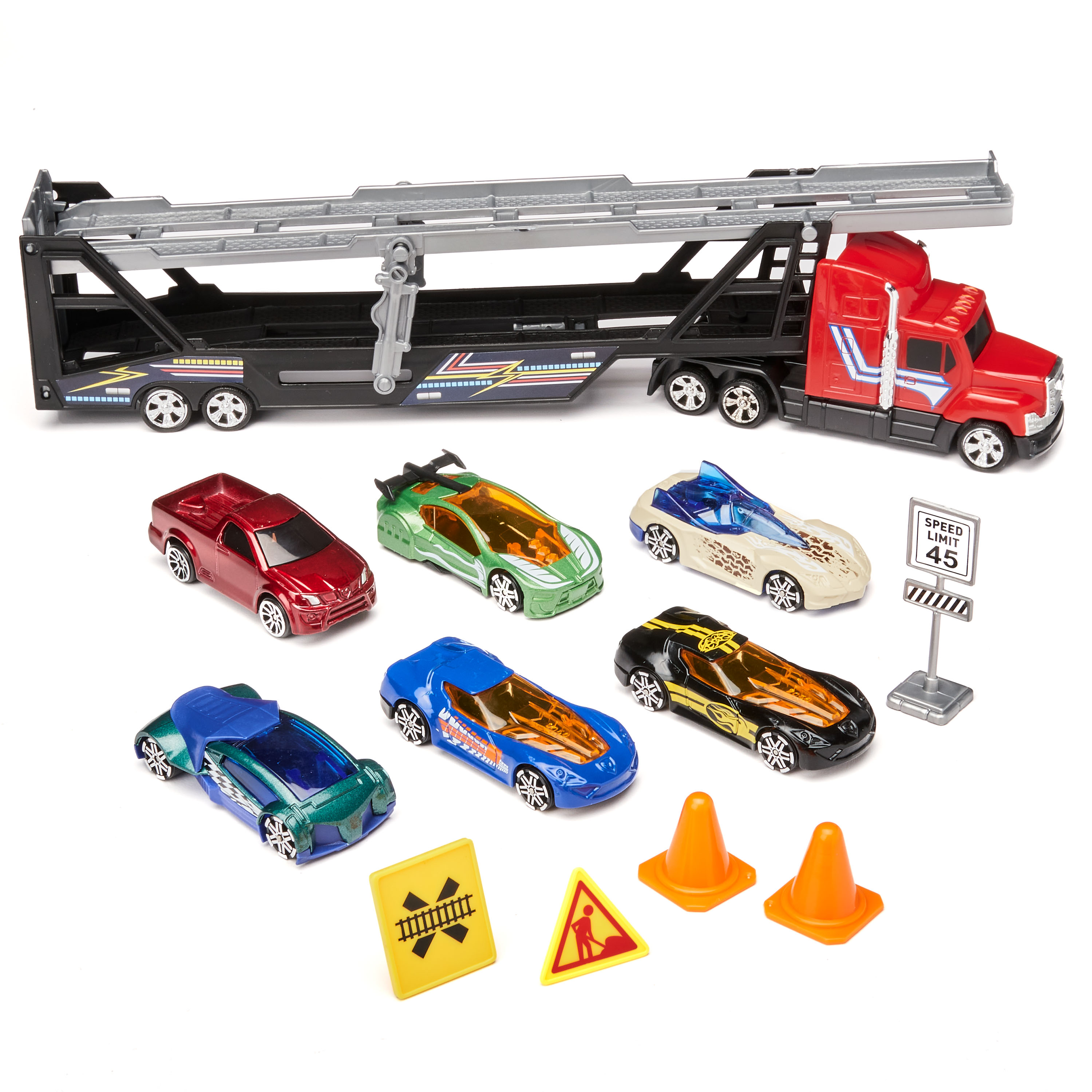 Adventure Force Die-Cast Transporter Play Set, 12 Pieces - image 1 of 4