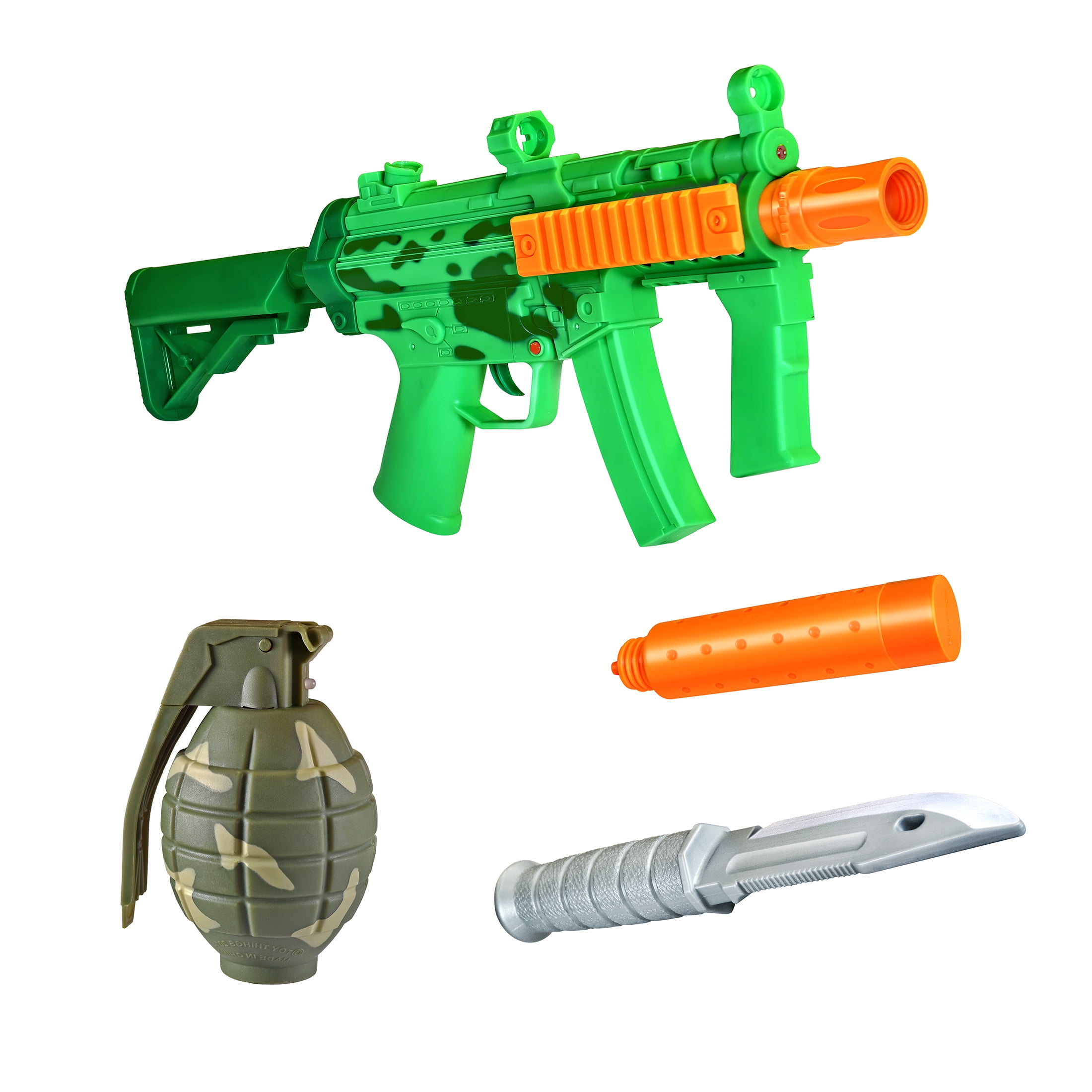 Adventure Force Guardian Blaster Toy Gun Roleplay Set with Sound & Light Effects, 4 pieces, Indoor and Outdoor Play, 5+