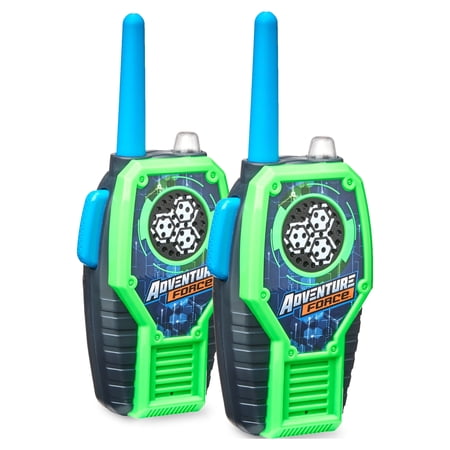 Adventure Force Kids' Walkie Talkies with Light-Up Power Indicator, Two-way Radios
