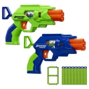 Adventure Force QuadStrike Blaster Set, Spring-Powered Auto-Indexing, 2 Blasters with 8 Accu-Blast Darts, Outdoor Play, Ages 8+