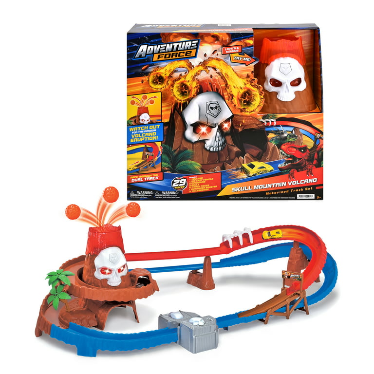 Adventure Force Burn and Bite Dragon Race Track, Includes 2 Vehicles and  Track, Children Ages 3+