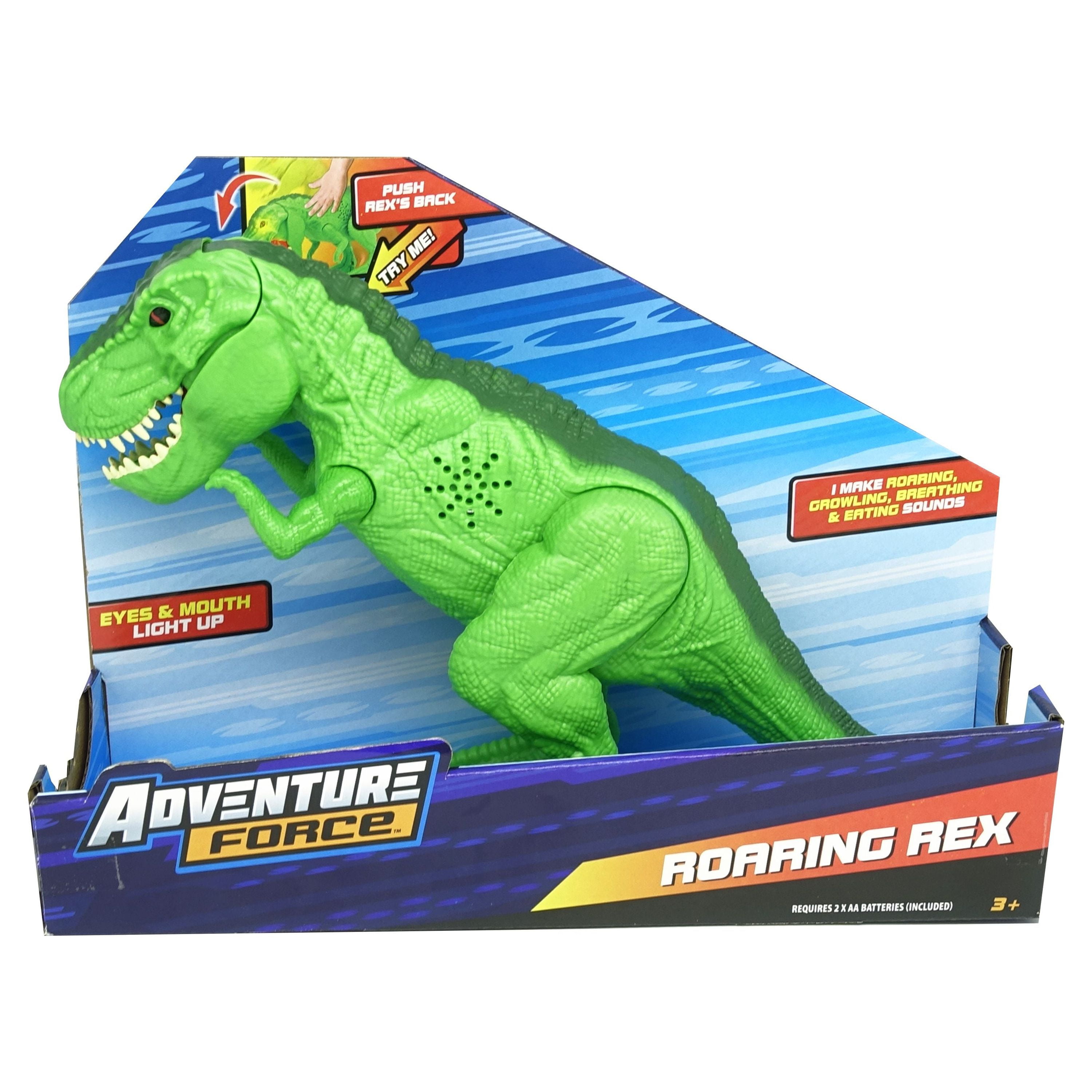 Adventure Force T-Rex with Roaring Sound Effects and Light Up Eyes, Light  Green