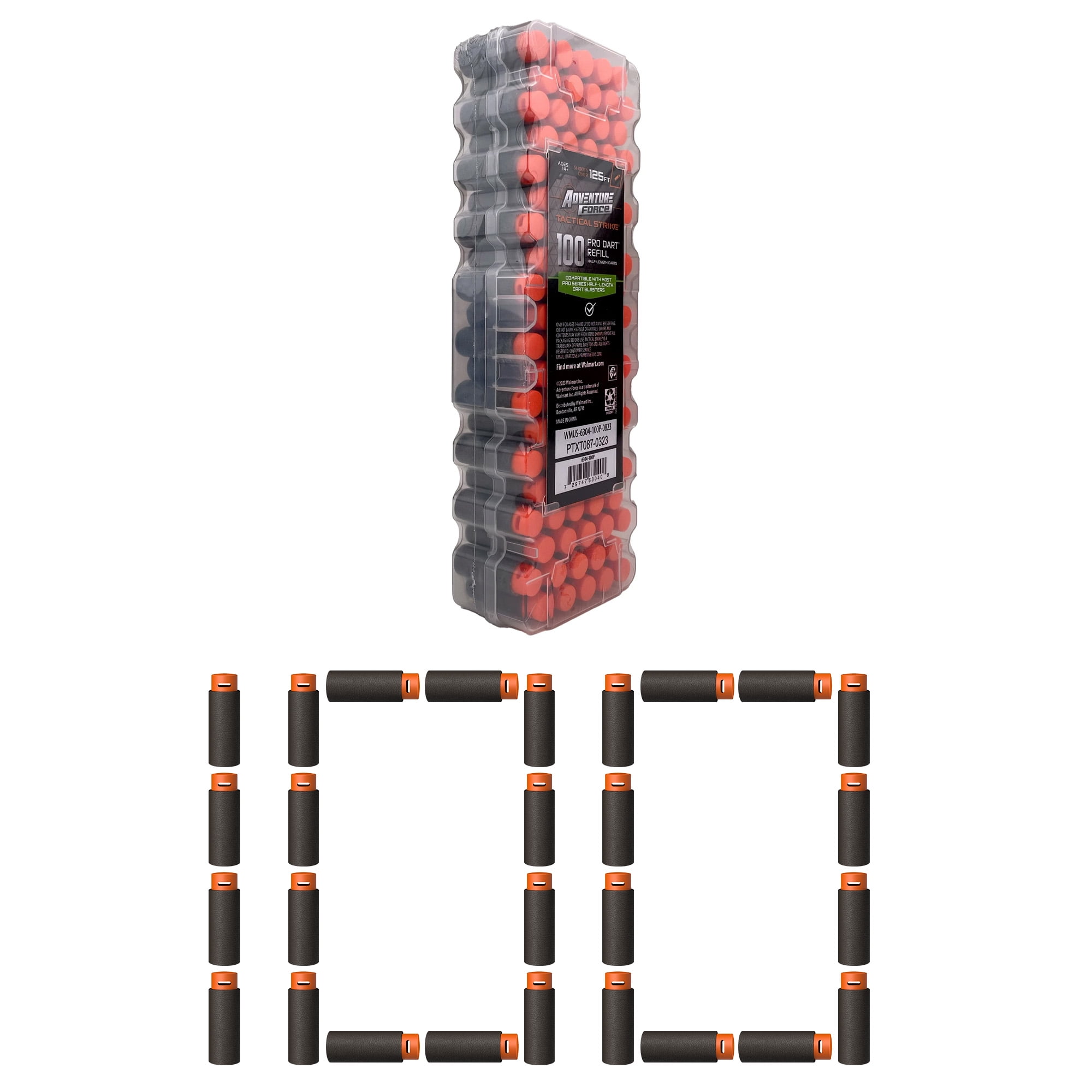 Adventure Force Foam Dart Refill 100 Half-Length Pro Darts Shoots