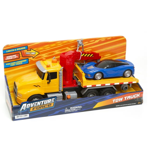 Adventure Force Tow Truck with Lights, Sounds & Lift Arm  Playset for Kids Aged 3+