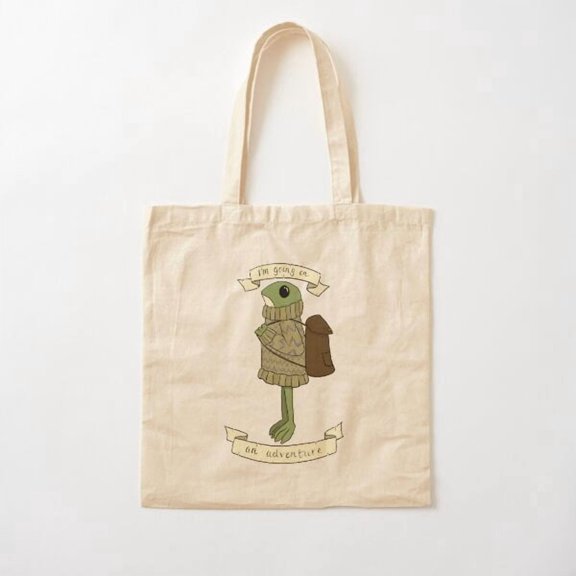 Adventure Frog Version 2 Canvas Tote Bags, Reusable Shopping Bag
