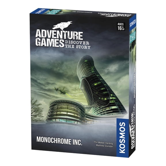 Adventure Games: Monochrome, Inc. DHF10- A Kosmos Game from Thames & Kosmos | Collaborative, Replayable Storytelling Gaming Experience for 1 to 4 Players Ages 16+