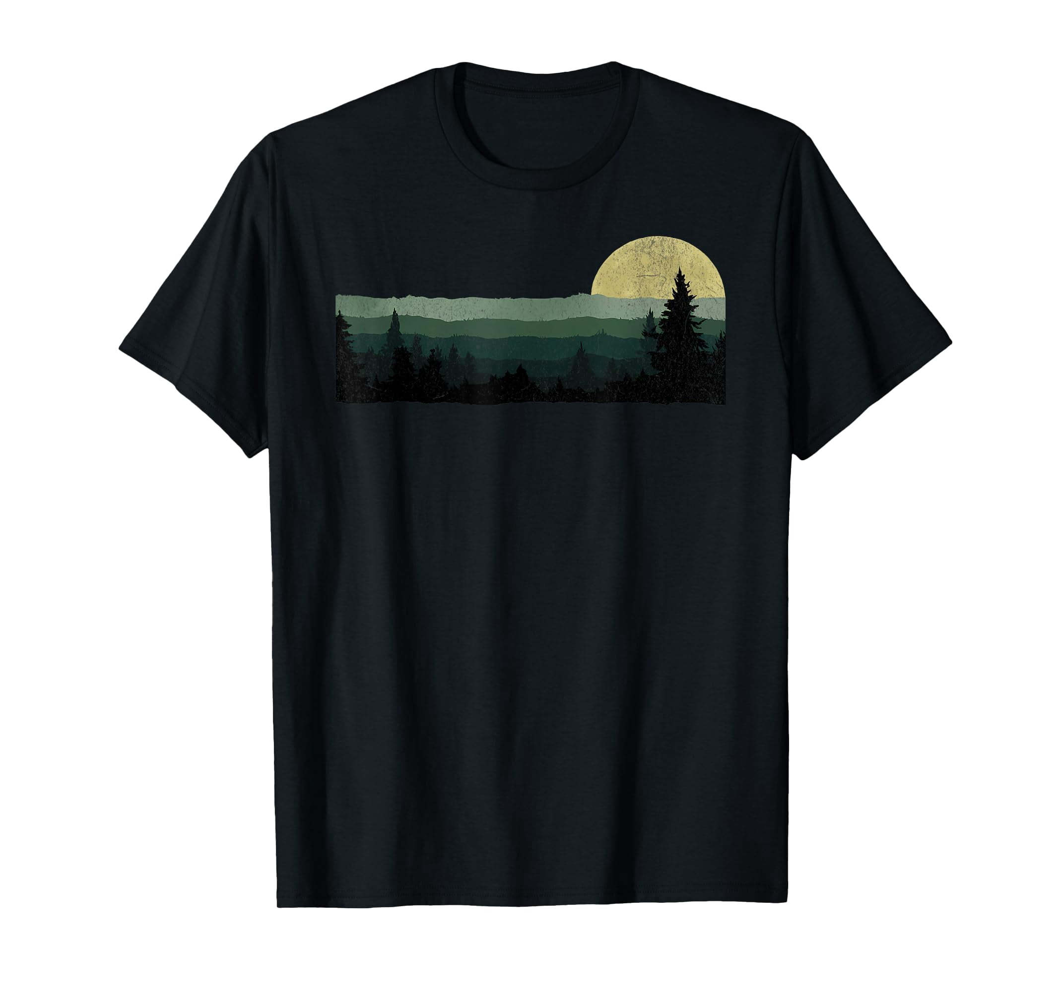 Adventure-Inspired Mountain and Tree Graphic T-Shirt for Nature Lovers ...