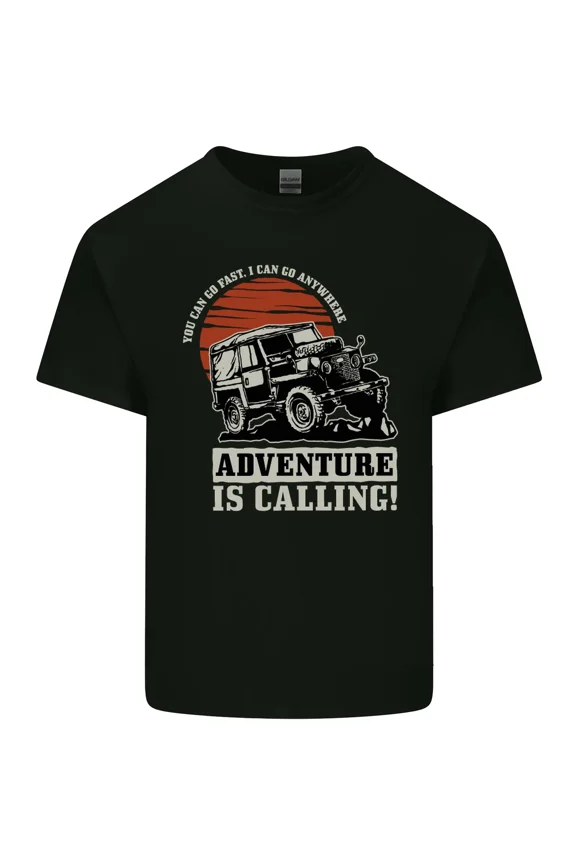 Adventure Is Calling Funny 4x4 and Off-Roading and Unisex T-Shirt