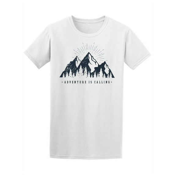 Adventure Is Calling Hiking Love T-Shirt Men -Image by Shutterstock, Male 4X-Large