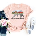 thumbnail image 1 of Adventure Is Calling T-shirt Camping Shirt Travel Gift Hiking Tee Nature Lover Top Vacation Shirts Outdoors Mountain Outdoor Wild Camp, 1 of 3