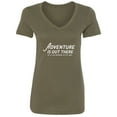 thumbnail image 1 of Adventure Is Out There Womens V-Neck Tee, 1 of 2