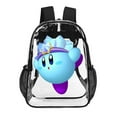 thumbnail image 1 of Adventure Kirby Clear Backpack 17 Inch Transparent Bag Laptop Daypack Large Capacity Clear Through Backpack Travel Bag, 1 of 8
