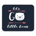 thumbnail image 1 of Adventure Let Go Little Bear Slogan and Face Adventurer Mousepad Mouse Pad Mouse Mat 9x10 inch, 1 of 3