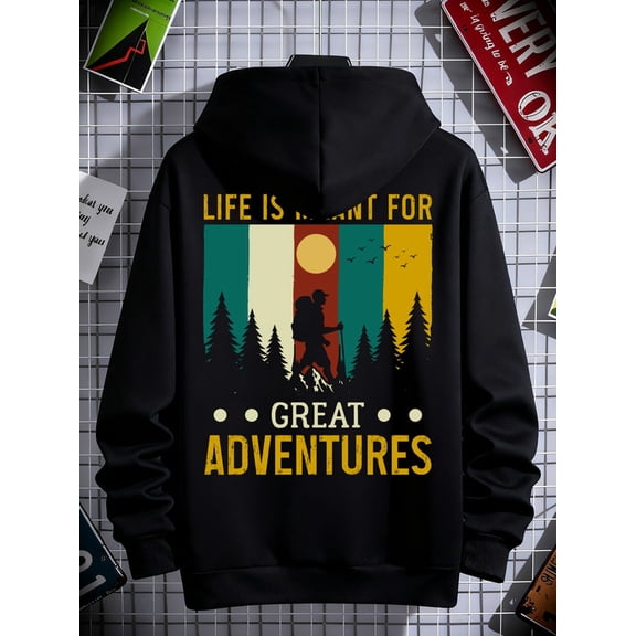 Adventure Life Hoodie graphic hoodies Camping for men long sleeve black Cool Hoodies,Funny Hoodies,Sweatshirt high quality gift autumn winter funny guys funny Fashion Unisex hoodie
