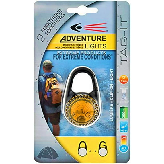 Adventure Lights Guardian Tag-It LED Clip-On Light, Yellow