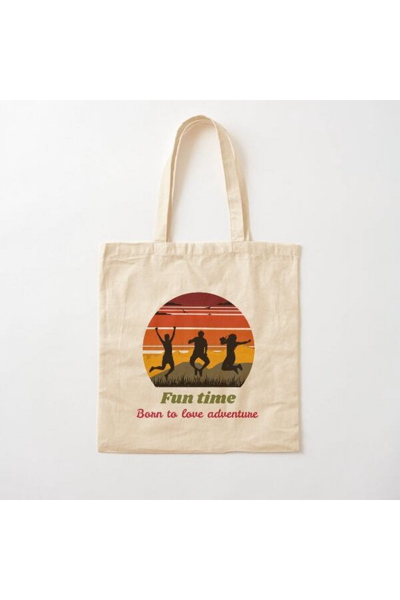 Adventure Lovers, Adventure Hunters Canvas Tote Bags, Reusable Shopping Bag