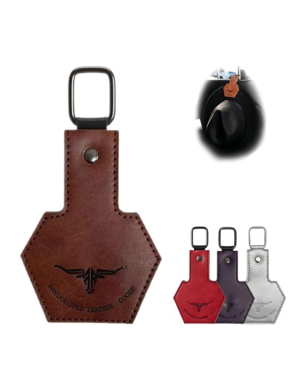 Adventure Magnetic Hat Clip Premium Leather Hat Holder with Strong Magnet for Travel, Backpacks, & Outdoor Gear Secure Clip for Caps, Sunglasses, Keys Lightweight & Universal Design