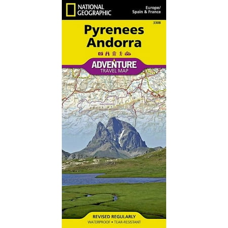 Adventure Map: Pyrenees and Andorra - Folded Map