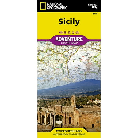 Adventure Map: Sicily [italy] - Folded Map