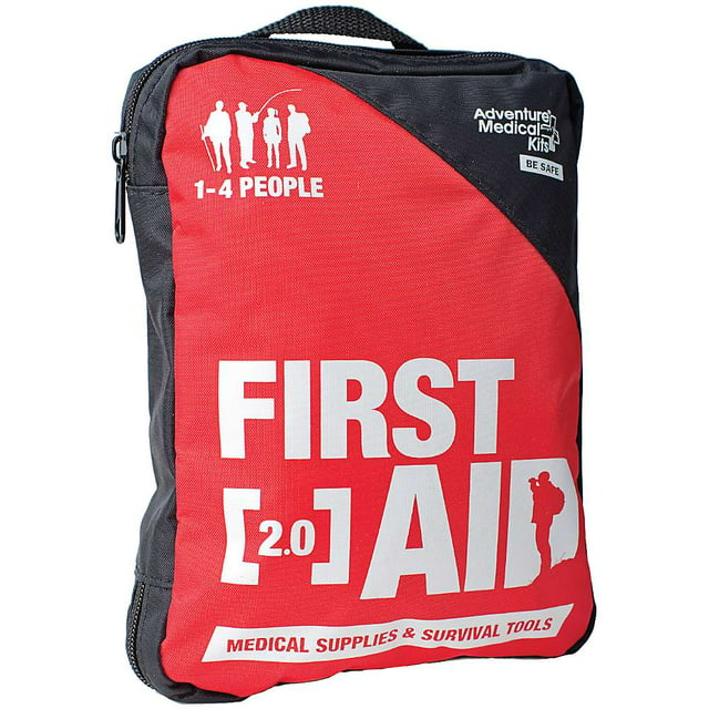 Adventure Medical Kits Adventure First Aid 2.0 First Aid Kit, Easy Care, Survival Items, Active Families, First Aid Essentials, Durable Case, Fully Stocked, 1lb 1oz