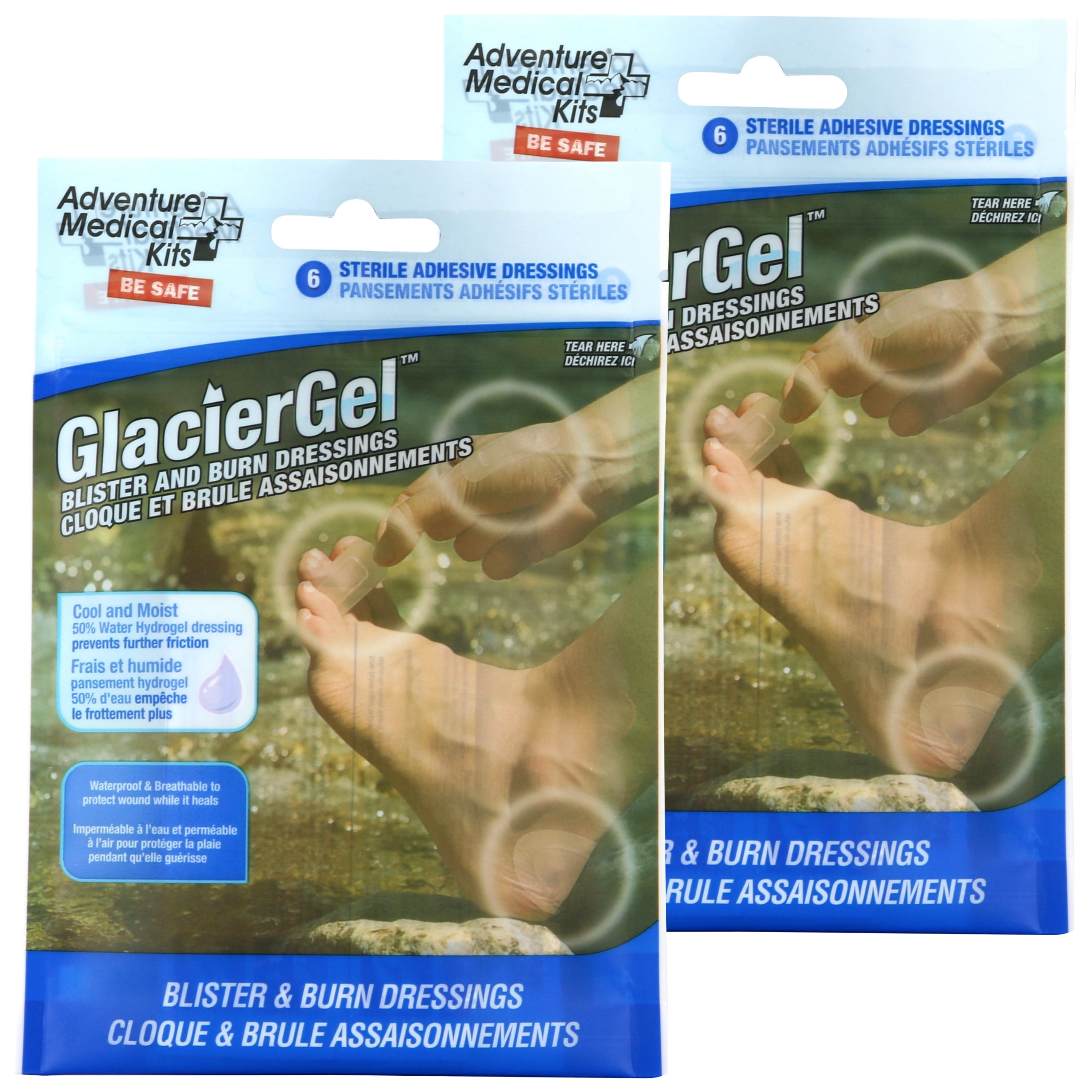 フェイスジェル・ゲル @abc Adventure Medical Kits GlacierGel Blister and Burn Dressing