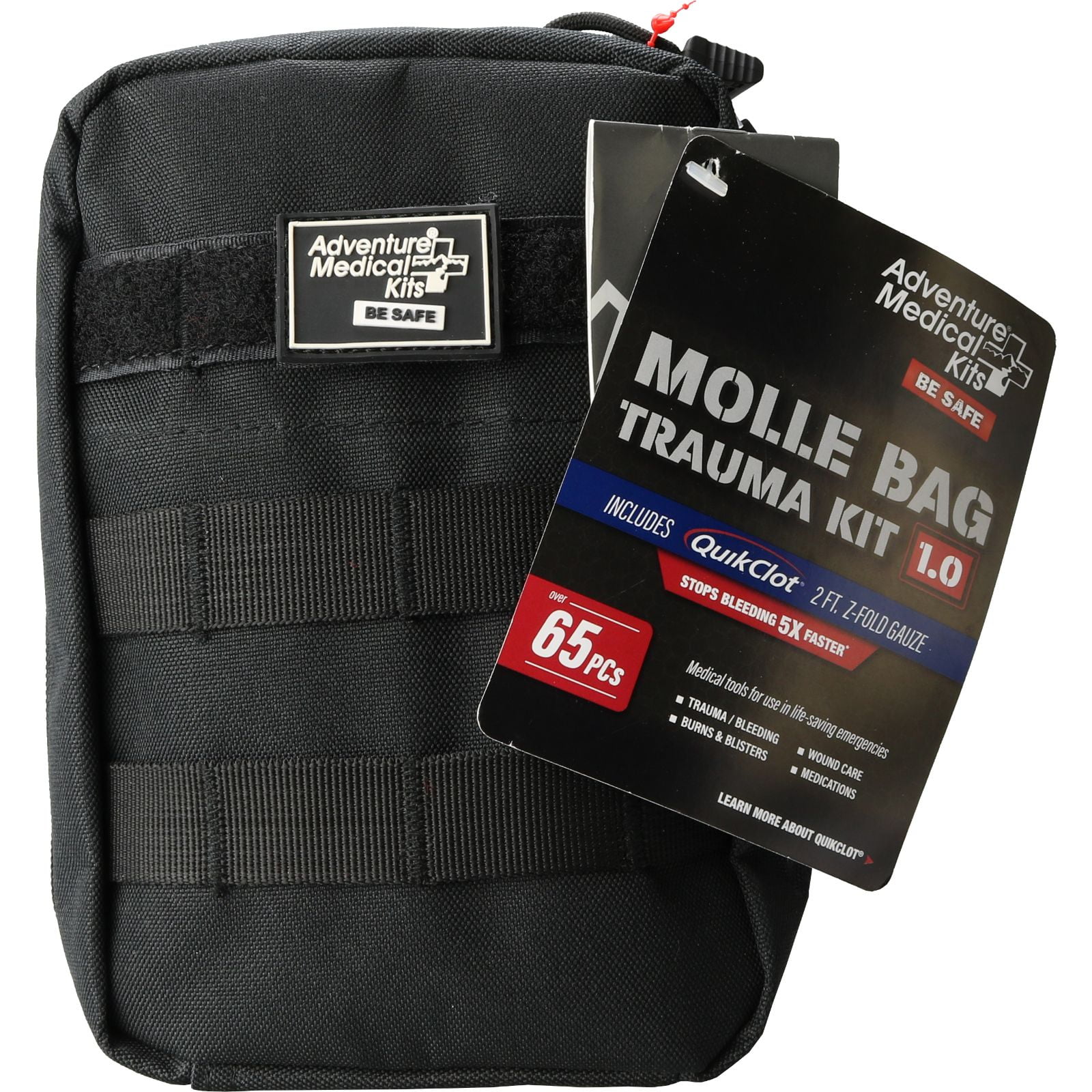 Adventure Medical Kits Molle Bag Trauma Kit 1.0 First Aid Kit, 65 Piece 
