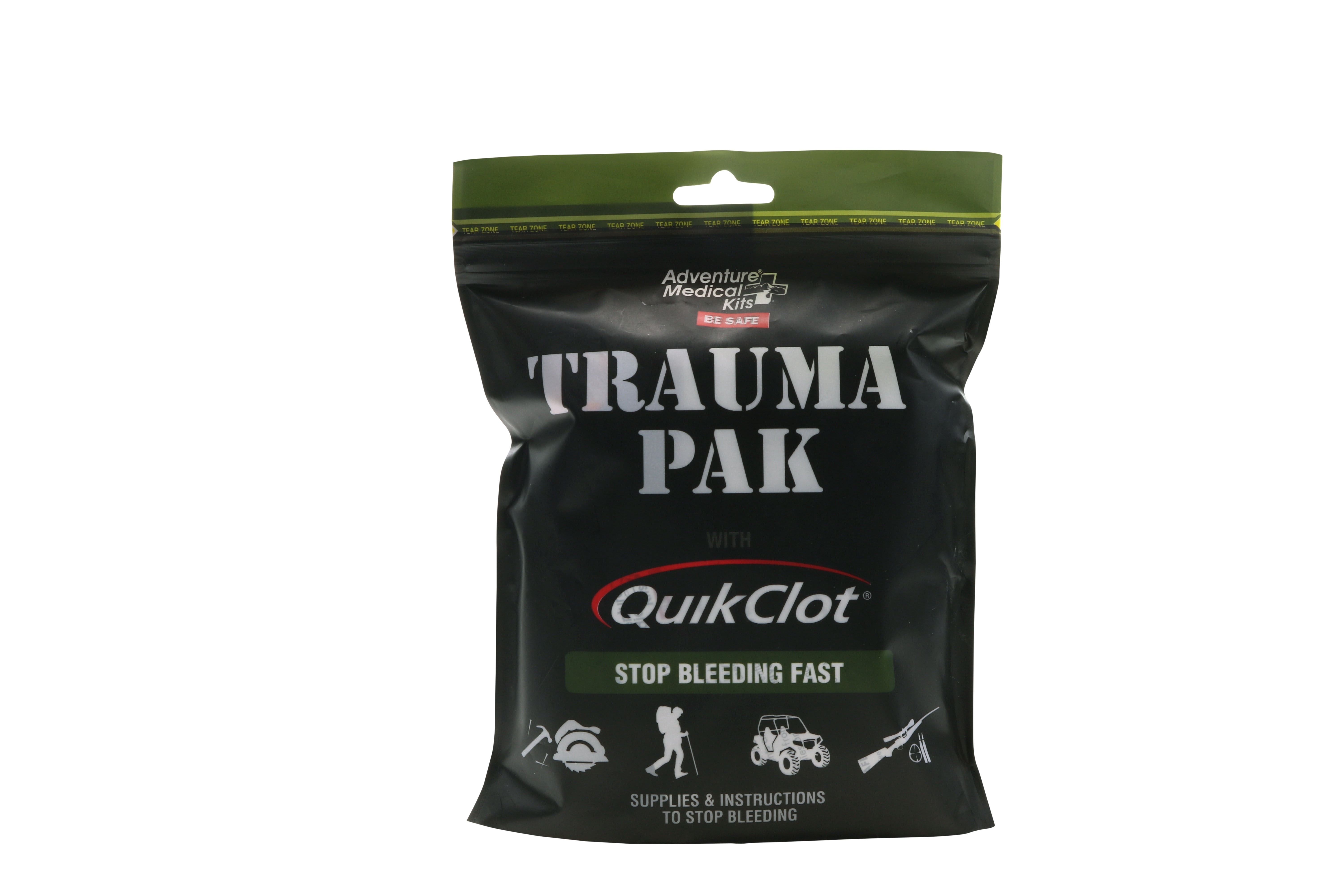 Trauma Pak First Aid Kit with QuikClot, 14 Piece