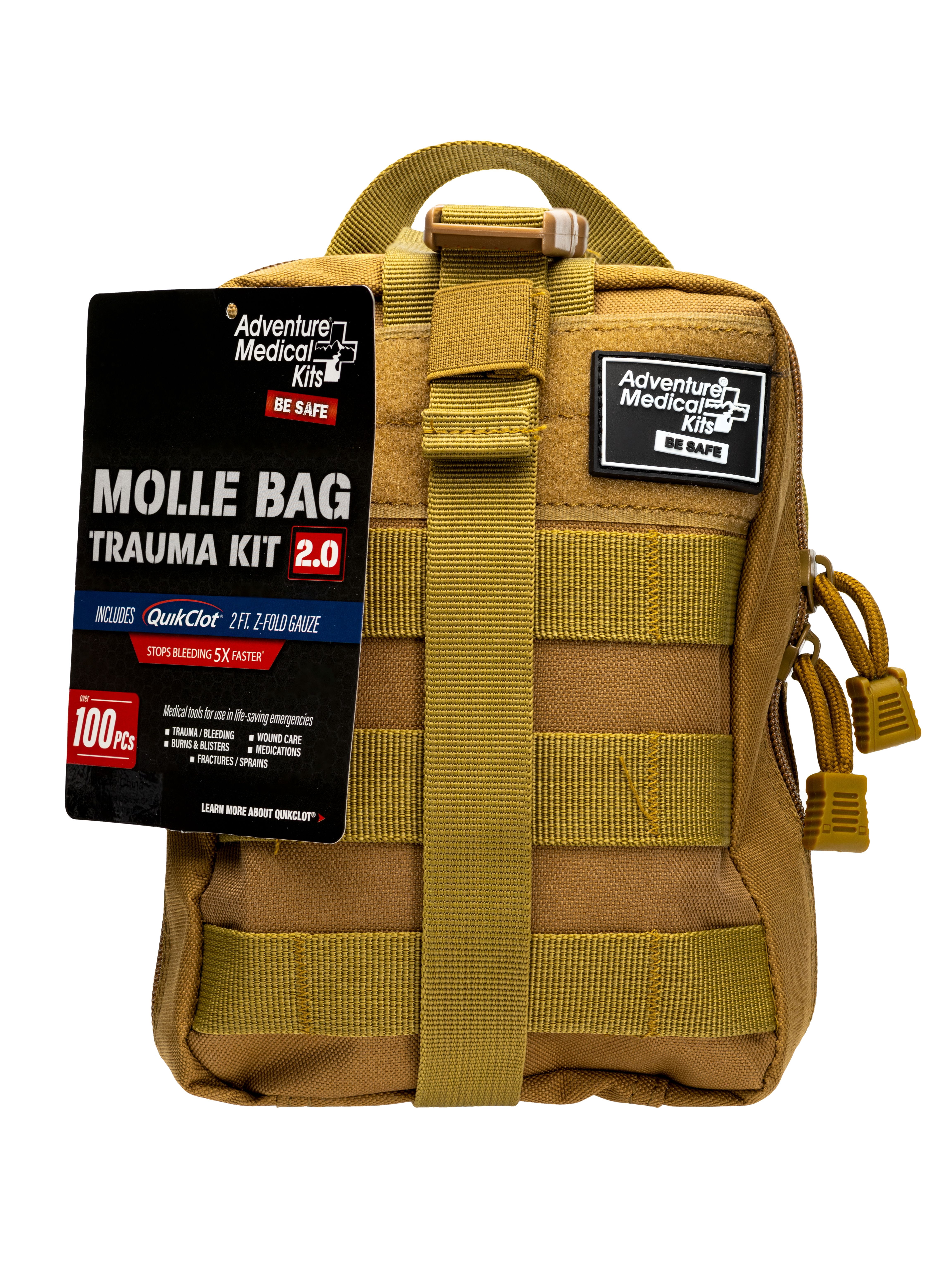 Adventure Medical MOLLE Bag Trauma Kit 2.0, Khaki Bag