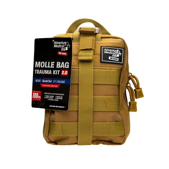 Adventure Medical MOLLE Bag Trauma Kit 2.0, Khaki Bag