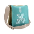 thumbnail image 1 of Adventure Messenger Bag, Boho Plant Grunge Look, Unisex Cross-body, by Ambesonne, 1 of 2