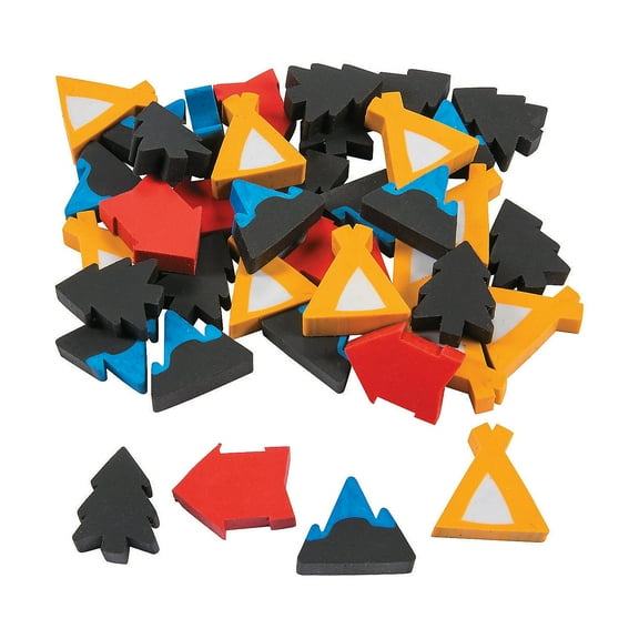 Adventure Mini Erasers - Party Favors - 300 Pieces