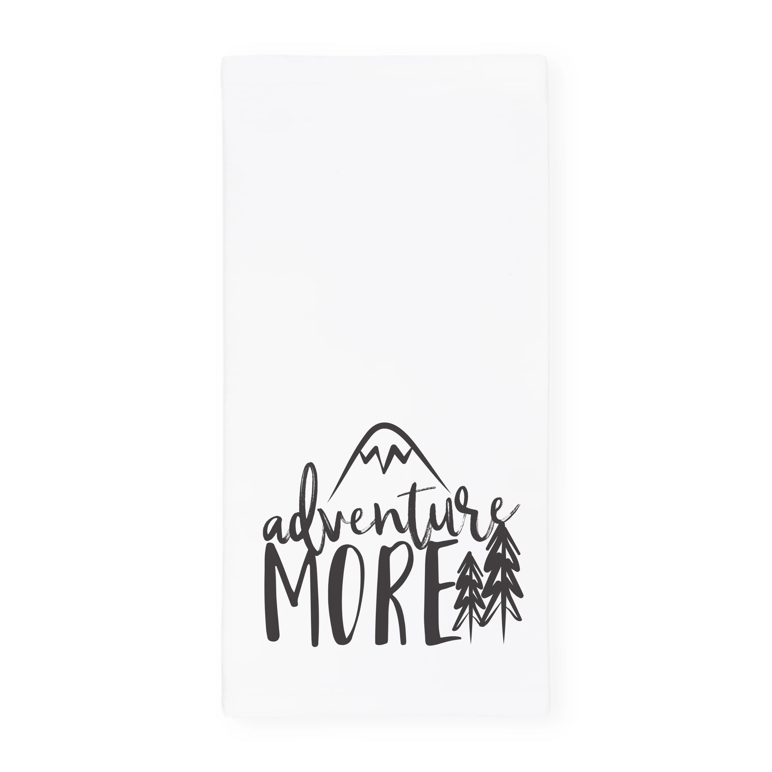 Adventure More White Cotton Kitchen Tea Towel