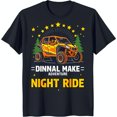 thumbnail image 1 of Adventure Night Ride T-Shirt Off Road Vehicle in Forest Design Black Tee, 1 of 5